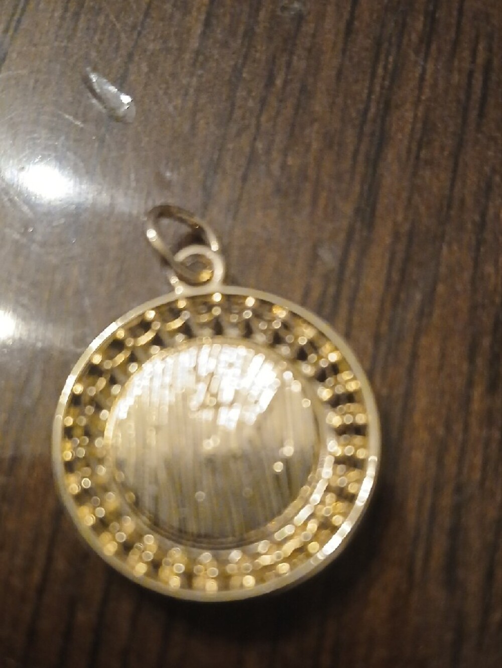 Louis Vuitton Pink and Gold Crystal-Trim Round Charm - Picture 3 of 4